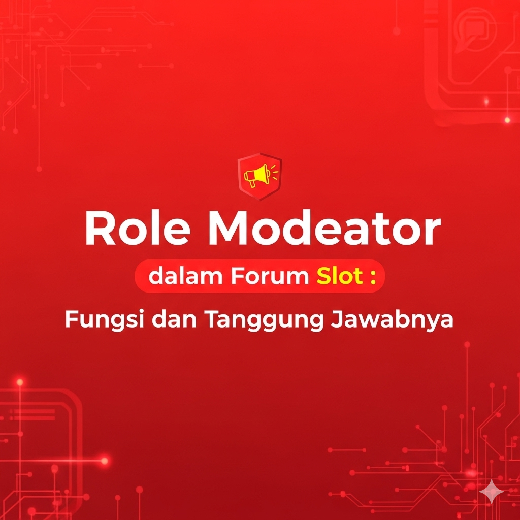 Role Moderator dalam Forum Slot
